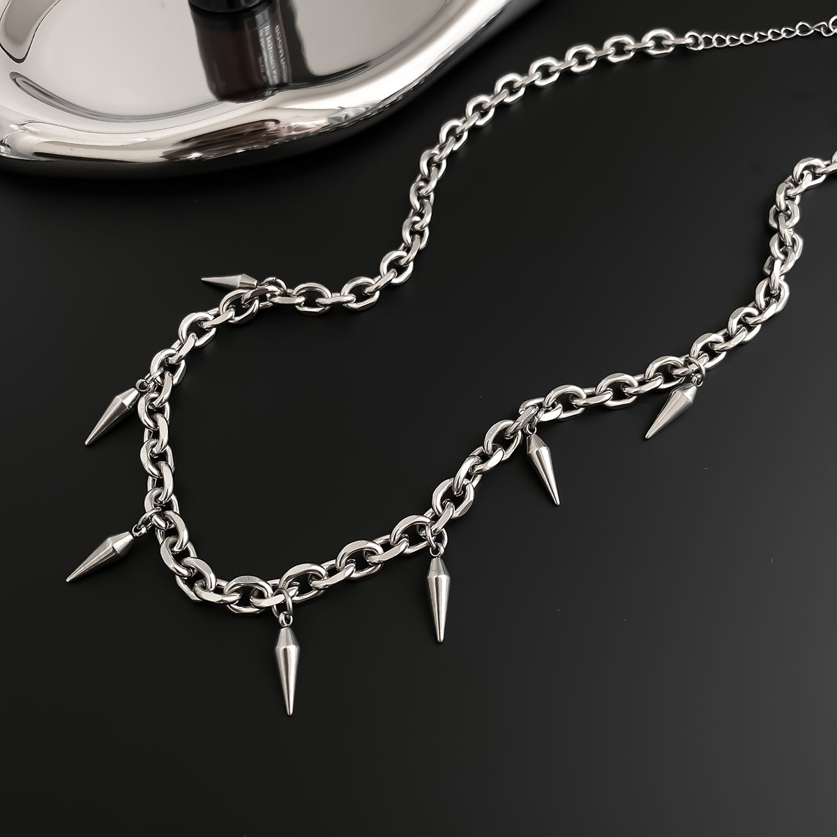 VoidBorn Aesthetics Spiked Necklace