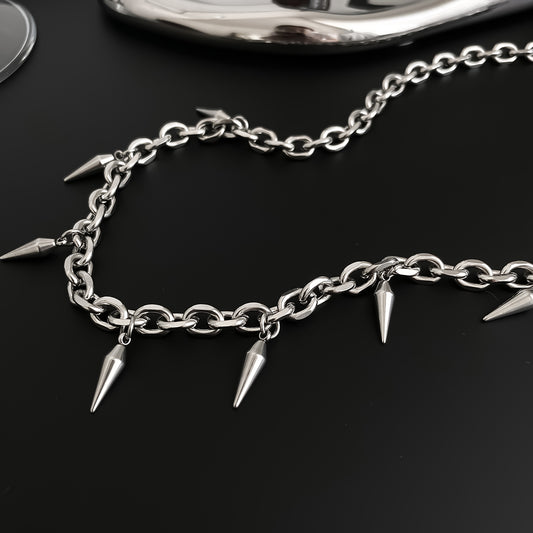 VoidBorn Aesthetics Spiked Necklace