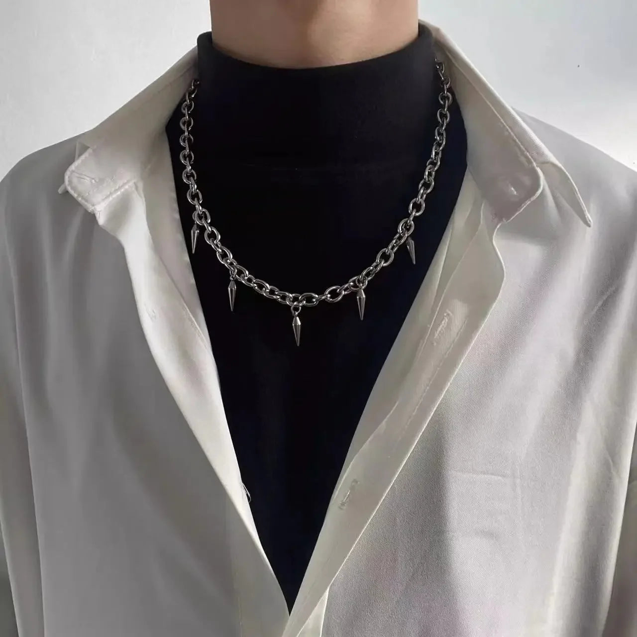 VoidBorn Aesthetics Spiked Necklace